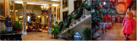 mansion xmas collage