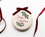 Hand Embroidery Workshop: Merry Christmas Bauble