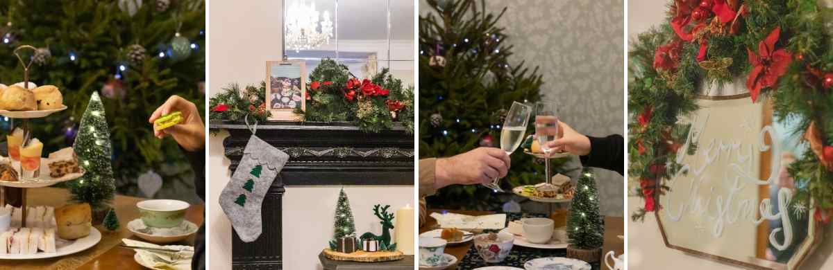 Festive Afternoon Tea Collage