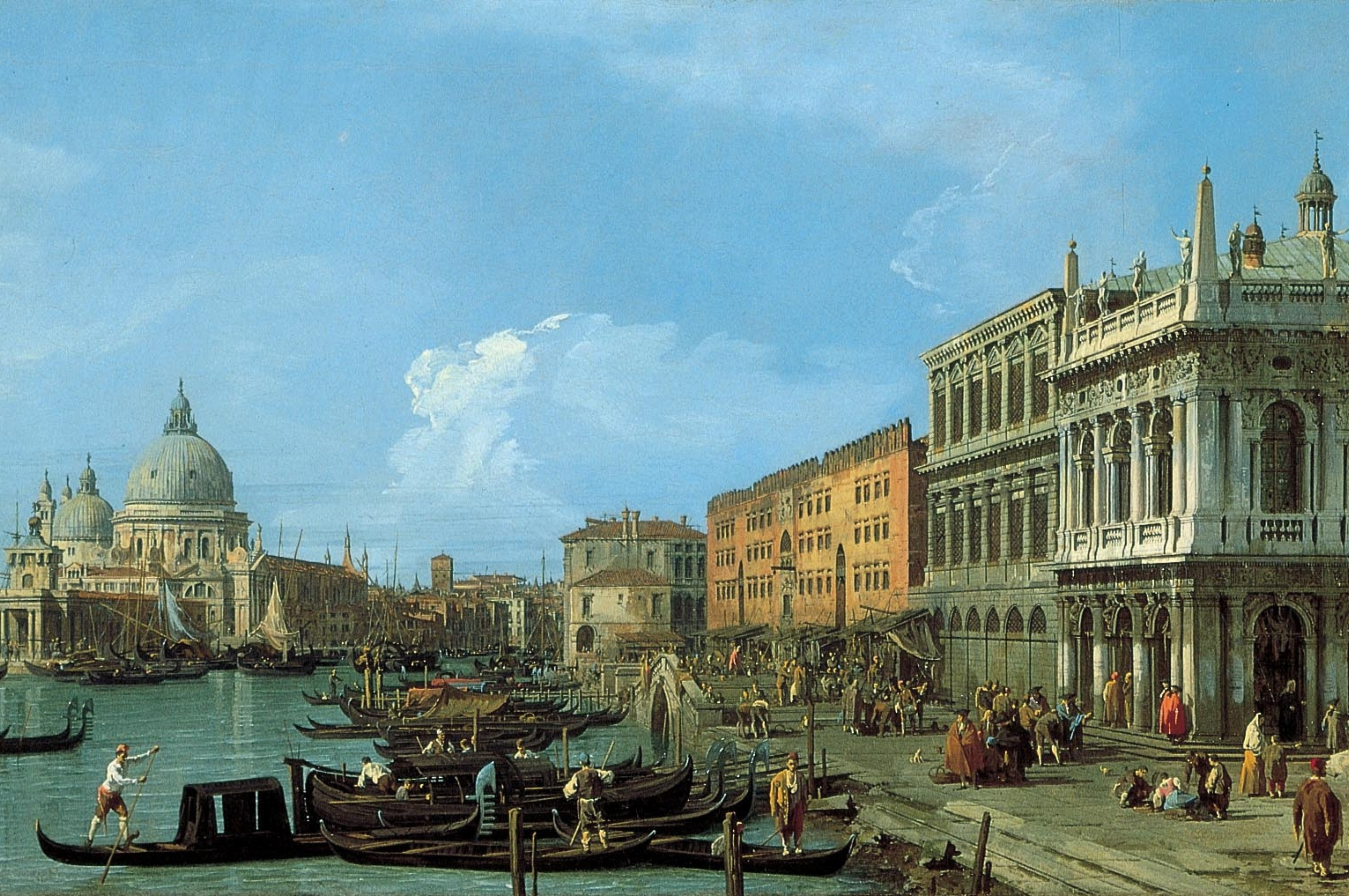 A painting of Venice by Canaletto.