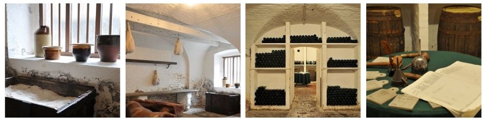 Mansion Wine and Salt Cellar collage