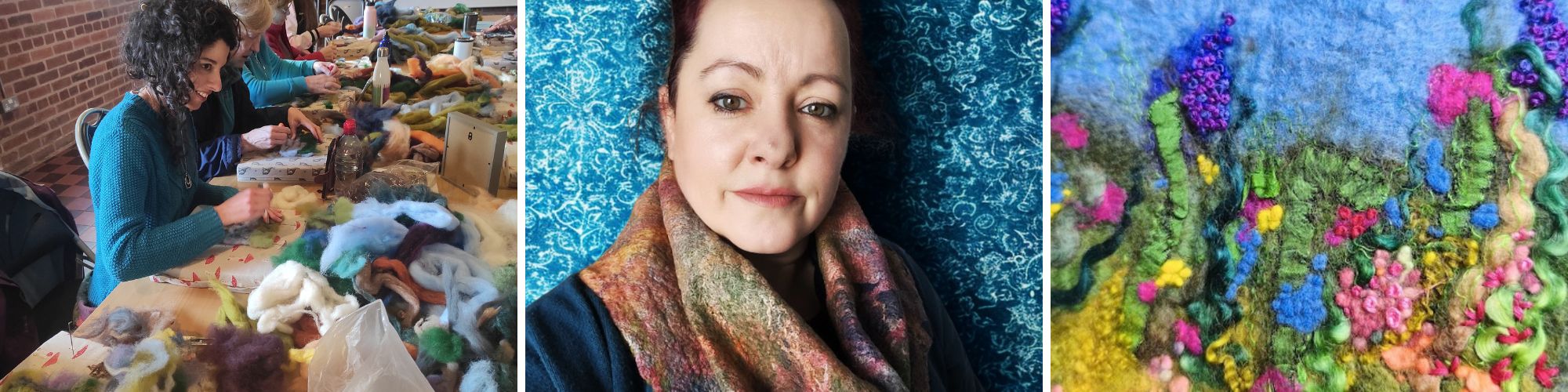 Needlefelting collage