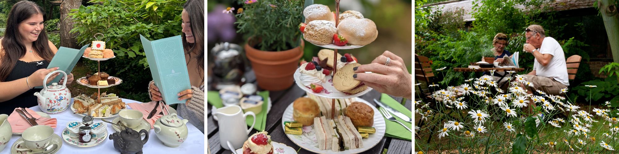 Summer afternoon tea collage