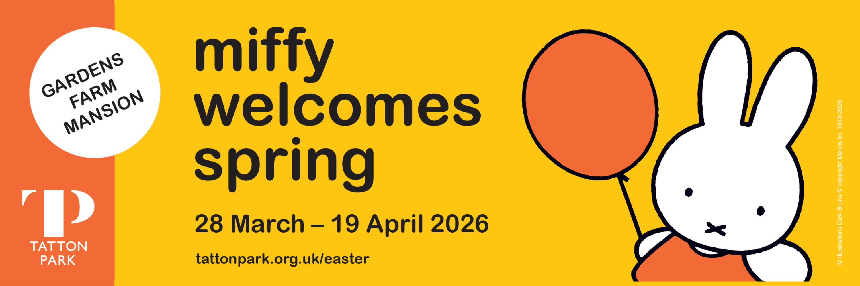 miffy welcomes spring banner